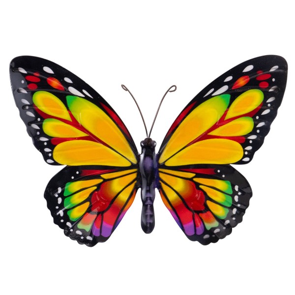 Wanddeko Metall 35cm Butterfly SUNSET (4Stk)