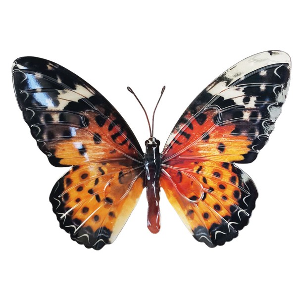 Wanddeko Metall 35cm Butterfly PAINTED LADY (4Stk)