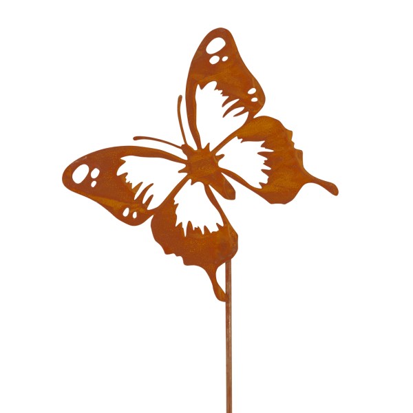 Edelrost Pflanzenstecker S - Butterfly (6 Stk)